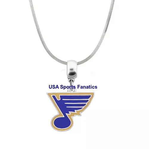 NHL - St. Louis Blues Team Logo Pendant Necklace On A 925 Snake