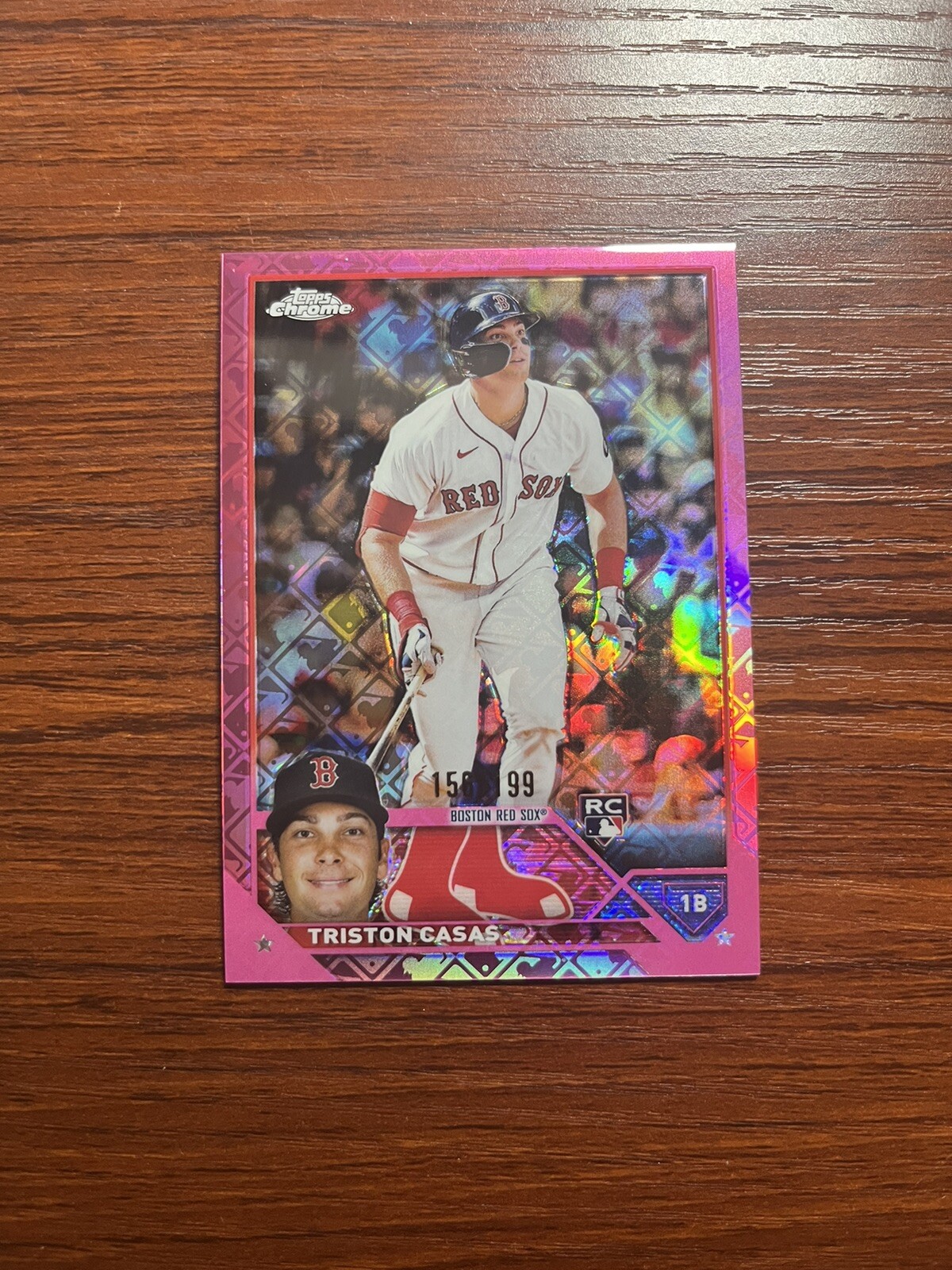 2023 Topps Chrome Logofractor Pink Refractors #174 Triston Casas /199
