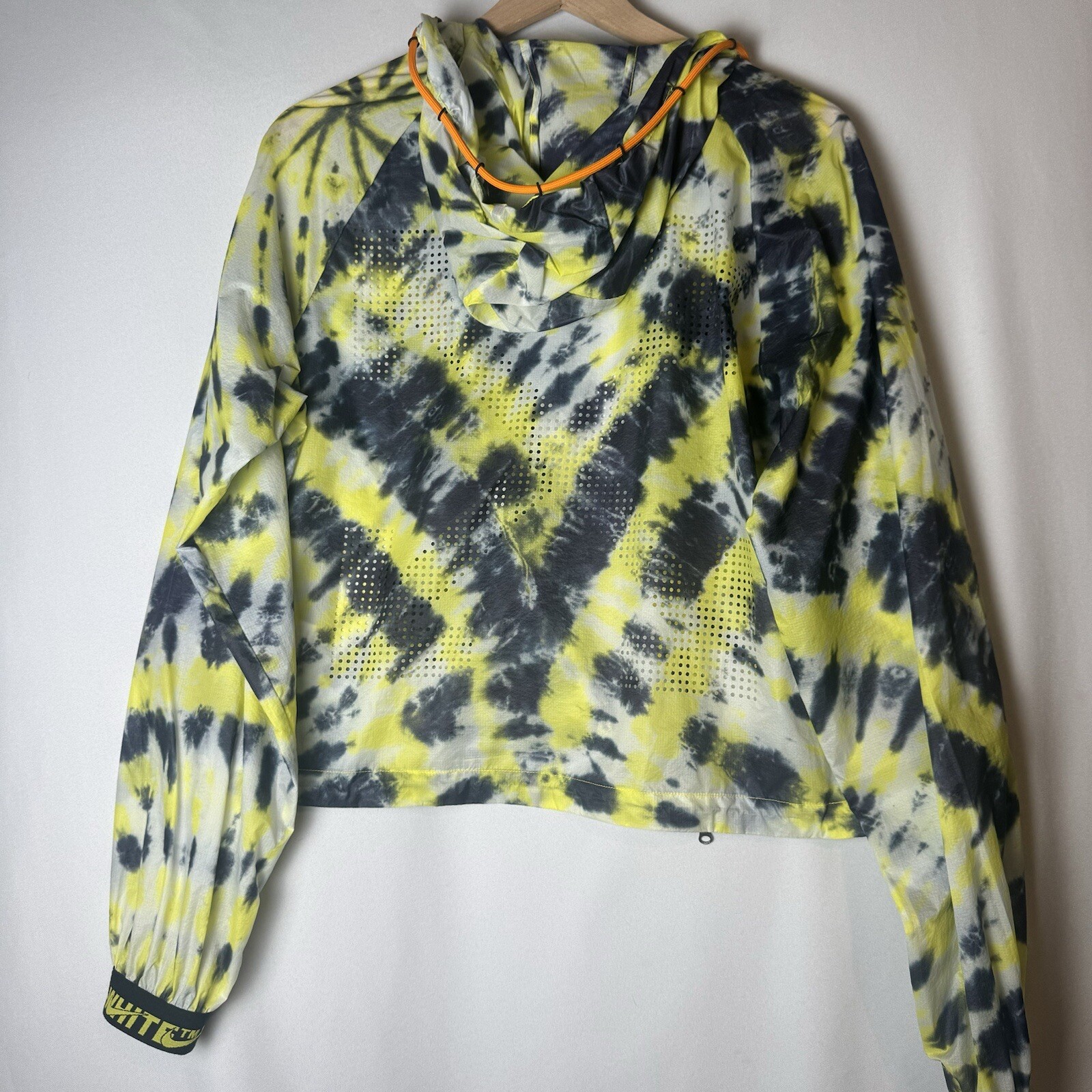 OFF WHITE X NIKE Nike Off White Giacca Donna Piccola Giacca a Vento Cropped Running Full Zip B149