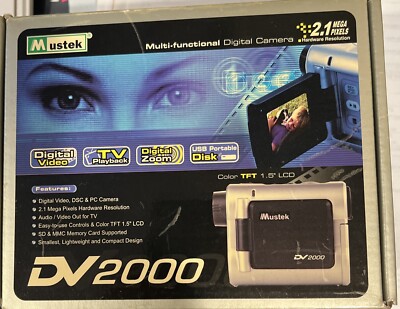🎥 Mustek DV 2000 Multi-Functional Digital Camera Portable USB