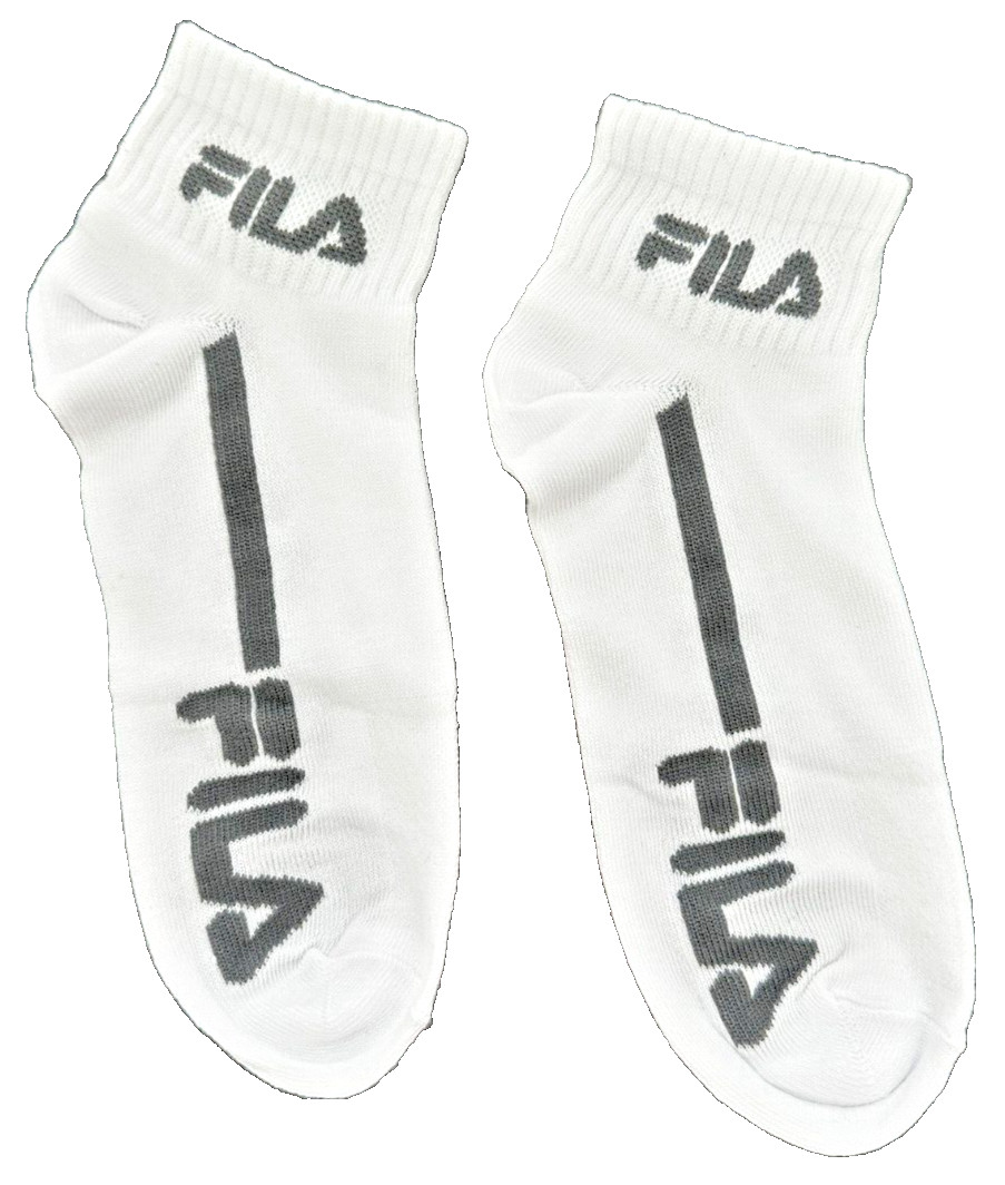 FILA Гольфы Одна пара Белые с темно-серым логотипом Мужские размеры 6-12 1890₽