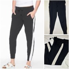 Athleta Women  s Metro Track Side Stripe Joggers Pull On Pants Size Medium
