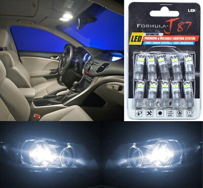 LED 3030 Light White 5000K 912 Ten Bulbs Interior Map Replacement Upgrade Stock
