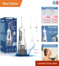 Lightweight Cordless Oral Irrigator - Effective for Gum Health & Plaque Removal