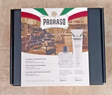 Proraso Classic Shaving Duo Box | Green, Red, White | Refresh, Coarse, Sensitive