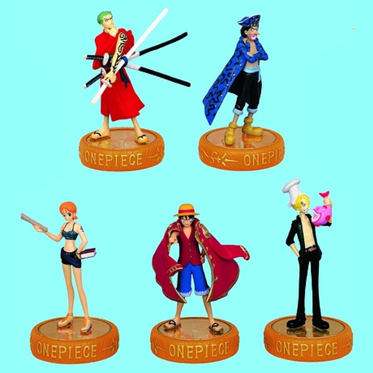 BANPRESTO ONE PIECE Figure & Pirate Compass Luffy Zoro Sanji Nami