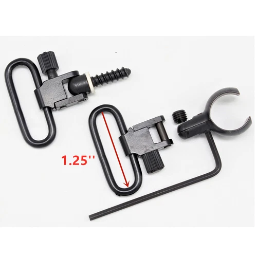 30-30 Lever Action Rifle Sling Mount Kit Split Band with 1"/1.25QD Sling Swivels - Picture 8 of 10