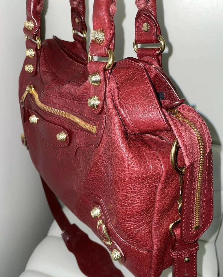 Bolso Balenciaga Gold Giant 12 Town rojo Foto 4 de 4
