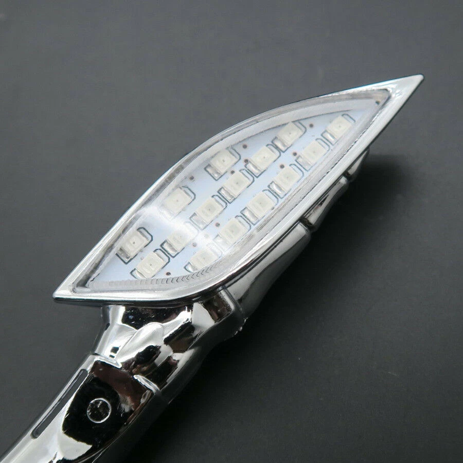 4x Luz de señal de giro para motocicleta Harley-Davidson Blackline Cross Bones Dyn Foto 4 de 4