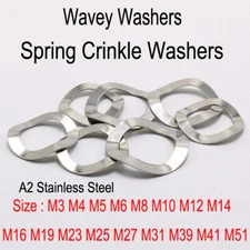 Wave Wavy Washers Spring Crinkle Washers A2 Stainless Steel Metric M3 M4 M5-M51