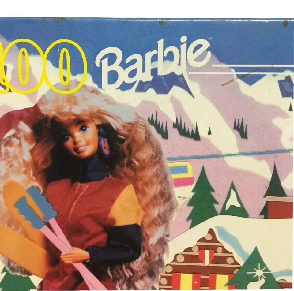 De colección Esquí Barbie Puzzle 100 Piezas Edad 5 a 10 Esquí Invierno Deporte Hecho en EE. UU. Foto 3 de 4