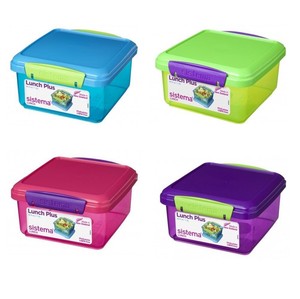 Sistema 1 2l Lunch Plus Sandwich Box Bpa Free Dishwasher Microwave Image Is Loading Sistema 1 2l Lunch Plus Sandwich Box Bpa