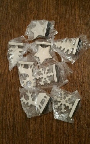 HTF Holiday Season Dinner Table Metal Christmas Holiday Tree Place Card Holders - Picture 11 of 11