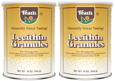 Fearn Natural Foods Lecithin Granules, 16 Ounce (Pack of 2)