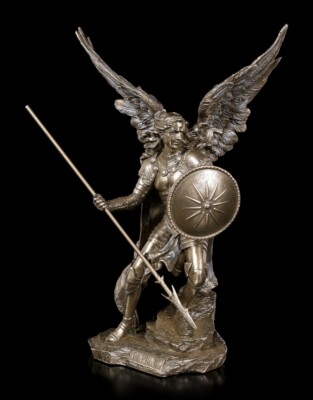 Erzengel Raphael Figur - Engel Statue Deko Veronese Bronze-Optik
