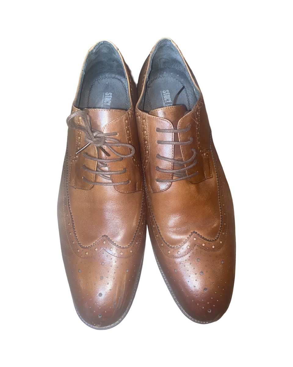 Stacy Adam\'s Dress Shoes Men\'s Size 13 Oxford Brown Wingtip Dayton Python Print Wingtip Oxford Men main image 4
