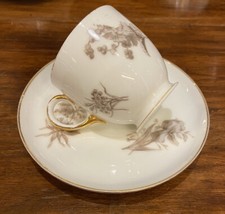 Antiche sei tazzine Ginori decorate a mano.