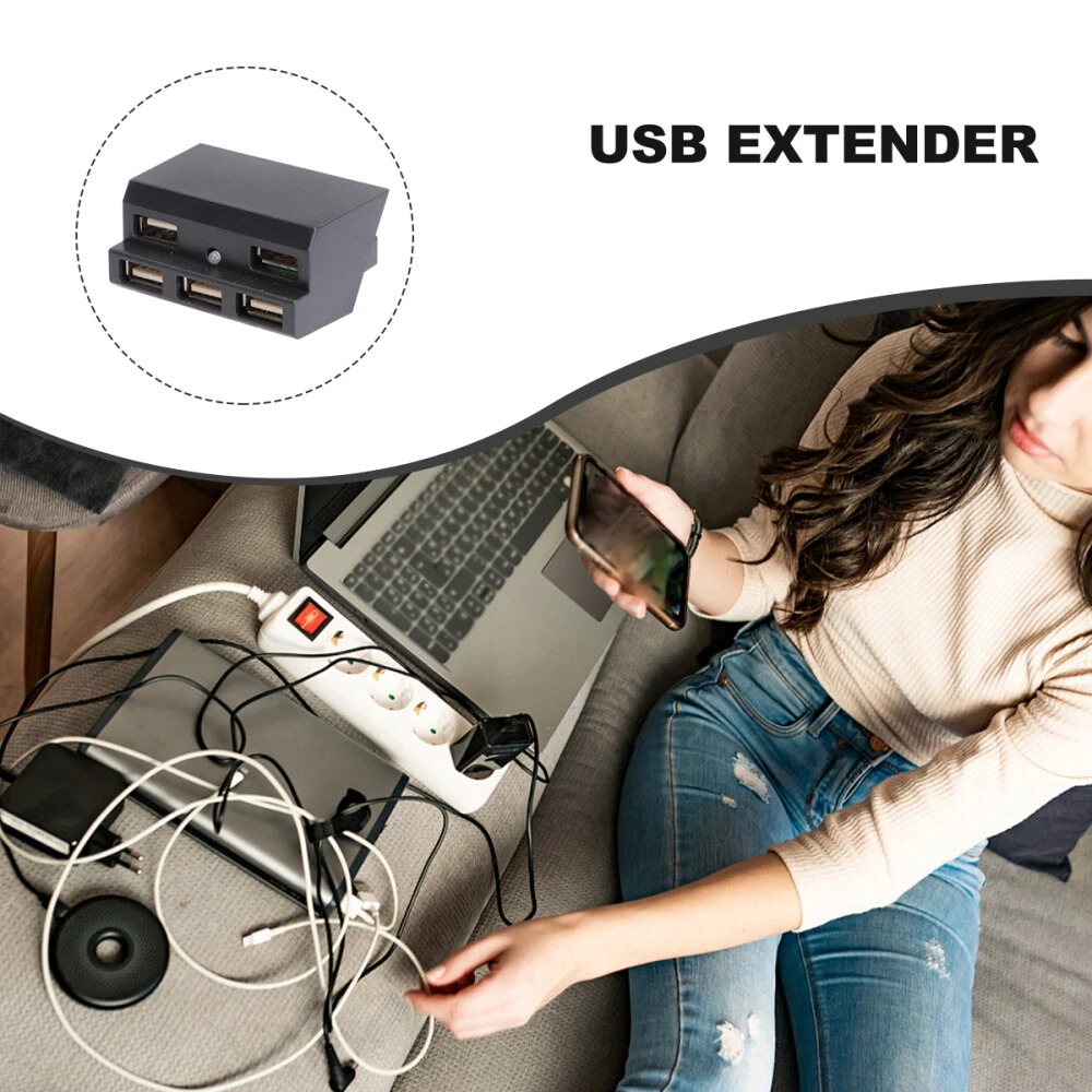 Multi-Port USB Hub Expander with Fast Charging for PC & Laptop