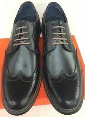 NEW Perry Ellis Portfolio Drapper Black Brogue Wingtip  display picture 1