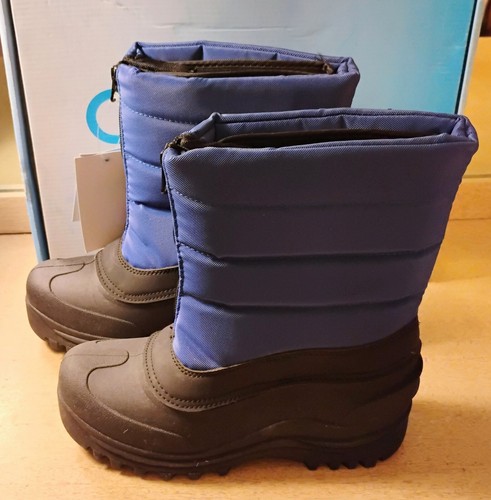 Cold Front Boy's Royal Colored Puffer Snow Boot, Size 4 - Picture 5 of 8