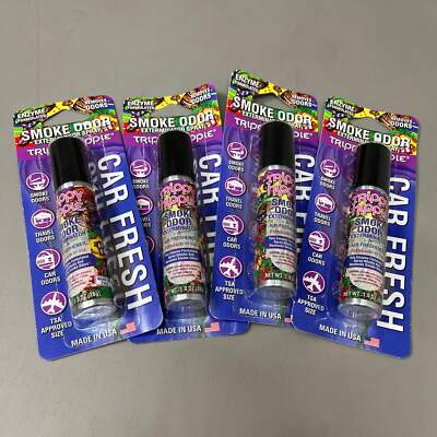 Smoke Odor Exterminator Air Freshener Spray - 1oz Trippy Hippie Scent For Home & Car