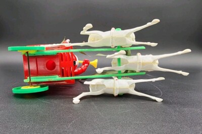 Vtg 1950s ROSBRO ROSEN Santa's Candy Wagon Christmas Reindeer