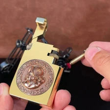 Heavy War Trench Brass Kerosene Lighters Pipe Match Lighters Retro Vintage Gifts
