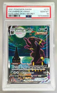 137039898 Umbreon VMAX 2021 Pokemon Sword & Shield Evolving Skies #215 PSA 10