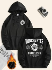 HOT-Unisex Heavyweight Hoodie - Royal Blue Supernatural TV Show Inspired Graphic