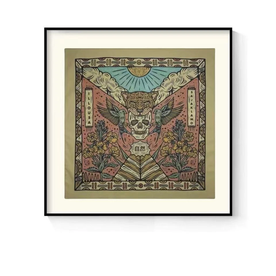 Bandana unissex caveira de leopardo multifuncional hip-hop motocicleta presente exclusivo nervoso - Imagem 3 de 4