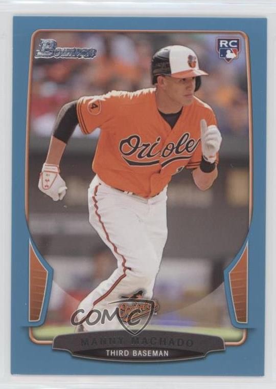 2013 Bowman Draft Blue 183/500 Manny Machado #4 Rookie RC t5p