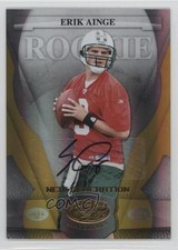 2008 Leaf Certified Materials Mirror Gold Signatures 6/25 Erik Ainge Auto 9mg