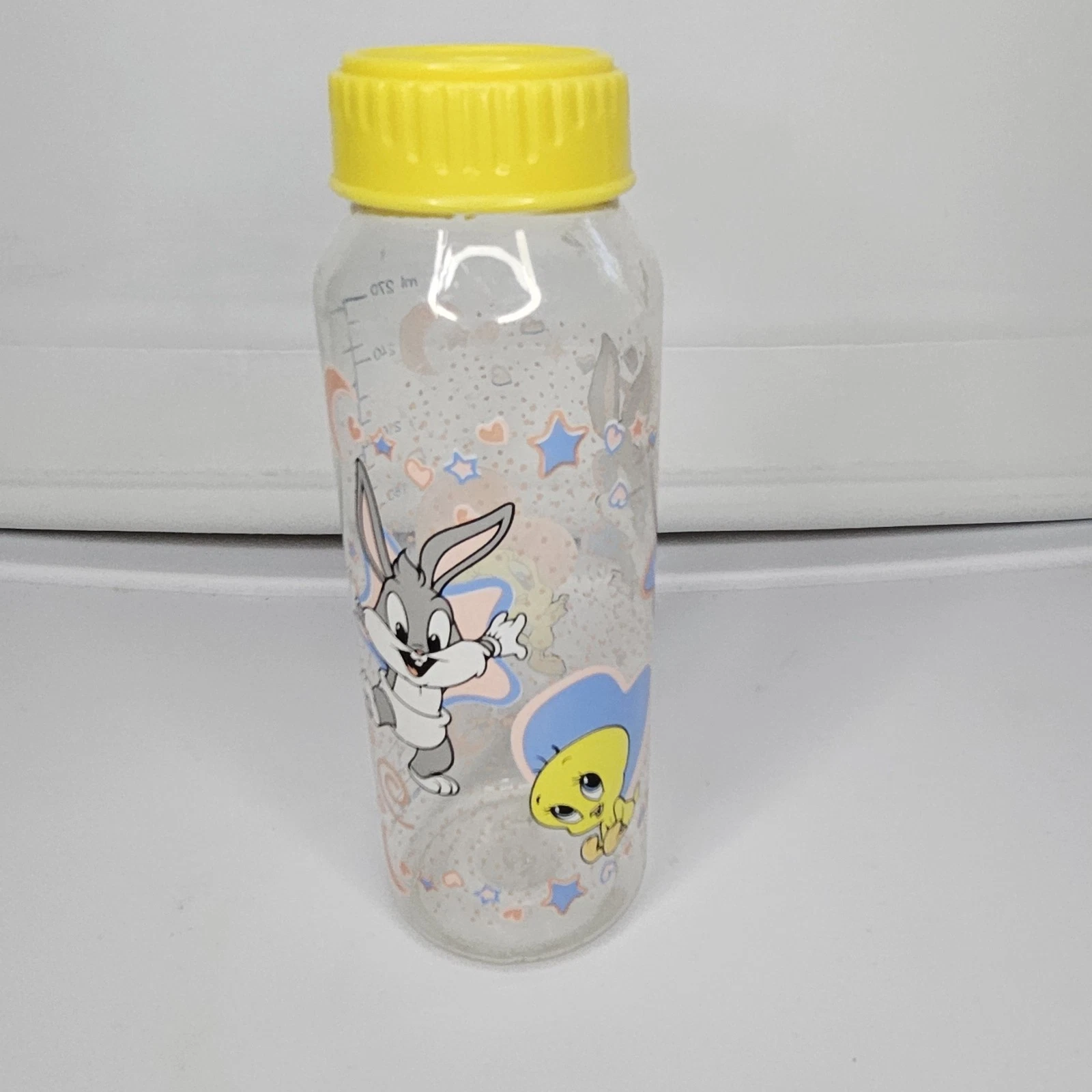 Vintage VTG 1999 90s Gerber 9 oz Baby Bottle Baby Looney Tunes Bugs Bunny Tweety