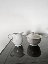 Home Beautiful Rose Blush Fine China - Sugar Bowl & Creamer