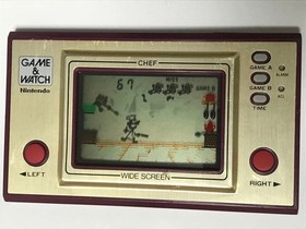 Nintendo Game & Watch Chef FP-24 Wide Screen Tested Works Japan 1981