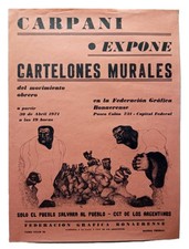 Carpani, Ricardo - Afiche de una exposición de cartelones murales - (1971)