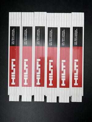 Hilti Zollstock Kunststoff Plastik 2 Meter NEU Metermaß Germany Top Sammlerstück