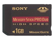 Sony 1 GB High-Speed Memory Stick Pro Duo - Red MSX-M1GN 