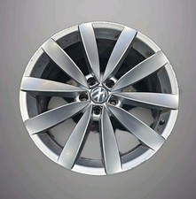1 X VW GENUINE VW 19" ALLOY WHEEL 5X112 LUGANO TURBINE 1K0601025C