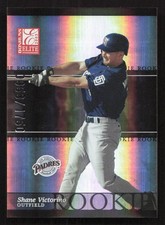 2003 Donruss Elite Shane Victorino #/1750 RC Rookie #200 Card. rookie card picture