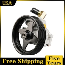 Power Steering Pump W/ Pulley for 1997-2002 Ford E-350 Econoline Club Wagon