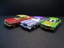 Greenlight 1970 Monte Carlo 1973 Thunderbird 1963 Impala Set Lowrider Loose 164
