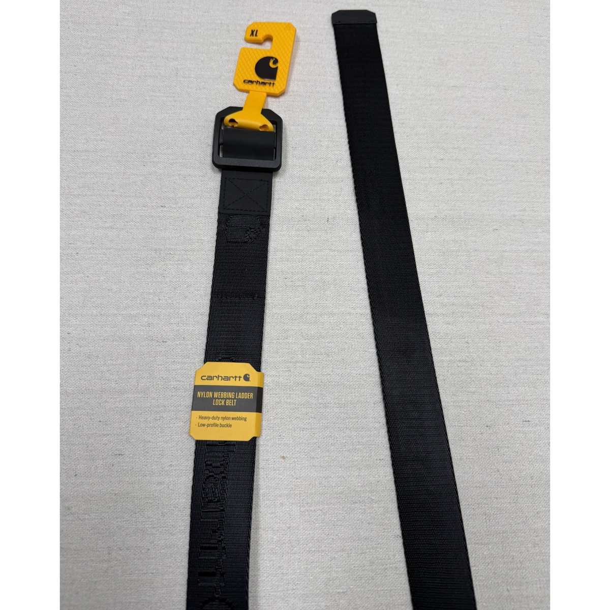 てすと NEW Carhartt Nylon Webbing Ladder Lock Belt – Black Size XL Heavy