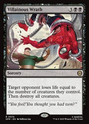 MTG Magic the Gathering Villainous Wrath (74/314) Marvel's Spider-Man LP