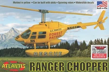 Atlantis Forest Ranger Rescue Chopper Helicopter 1:72 scale aircraft model kit