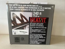 Heatit Model HIRD Roof & Gutter De-Icing Heating Cable Kit 240 FT!  NEW