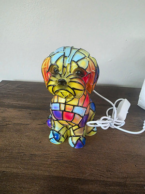 Multicolor Dog LED USB Powered Night Light, Freestanding Kids Bedroom