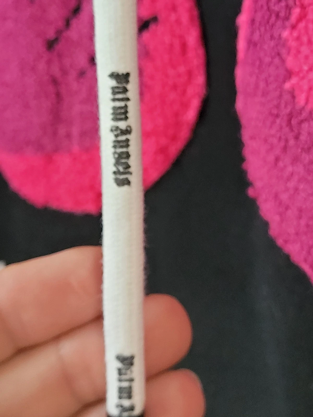 Felpa con cappuccio uomo Palm Angels Bear nera viola rosa orsetto nuova con etichetta taglia L