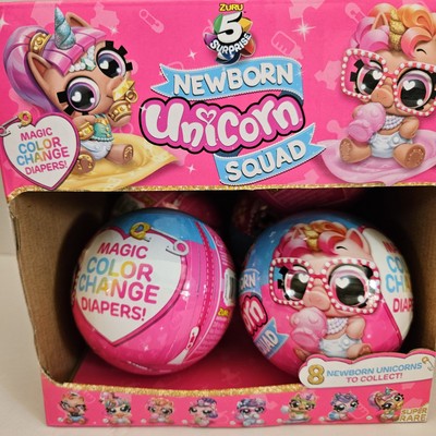 Zuru 5 Surprise  Newborn Unicorn Squad Baby Unicorns Lot of 6 NEW w/display Box
