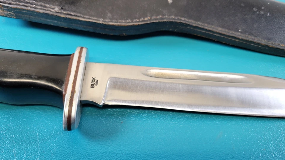 Vintage Buck 120 General Hunting Knife Pre Code + Sheath c. 1967-1972 TR628 - Image 3 of 4